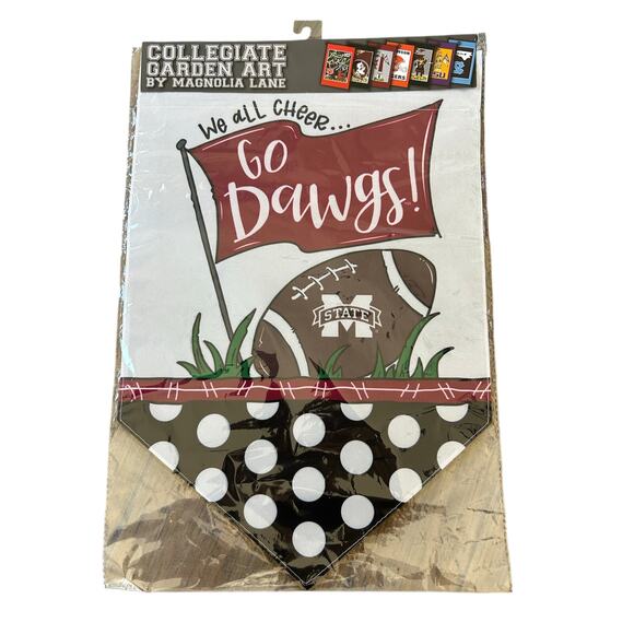 Mississippi State Garden Flag Dorm Room Wall Decor 12x18" by Magnolia Lane - Picture 1 of 4